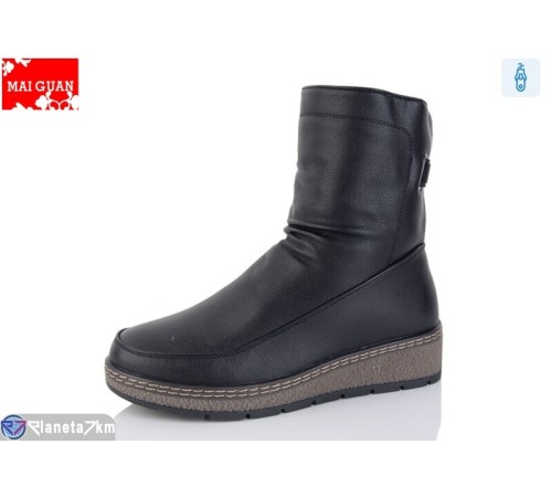 Черевики жіночі на зиму (8 пар р.37-42) чорний  "Maiguan"