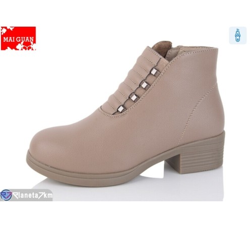 Черевики жіночі на весну/осінь (8 пар р.36-41) коричневий  "Maiguan"