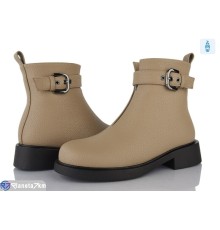 Черевики жіночі на зиму (6 пар р.36-40) бежевий  "MARADONA"