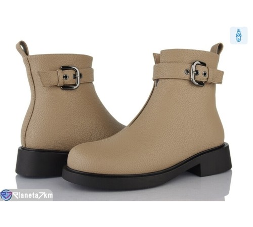 Черевики жіночі на зиму (6 пар р.36-40) бежевий  "MARADONA"