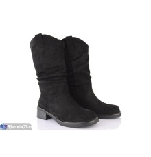 Чоботи жіночі на зиму (6 пар р.36-40) чорний  "MARADONA"