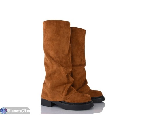 Чоботи жіночі на зиму (6 пар р.36-40) camel  "MARADONA"