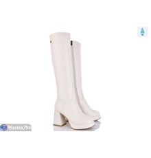 Чоботи жіночі на зиму (6 пар р.36-40) бежевий  "MARADONA"