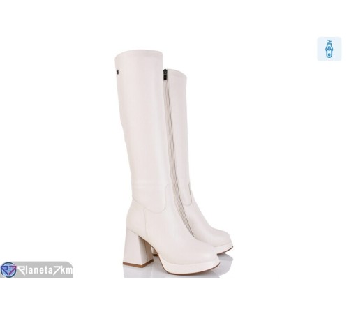 Чоботи жіночі на зиму (6 пар р.36-40) бежевий  "MARADONA"