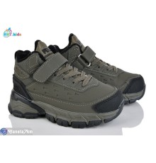 Дитячі кросівки на зиму (8 пар р.26-31) хакі  "BBT"