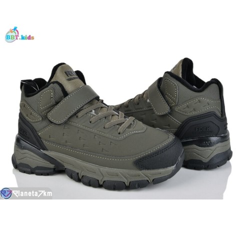 Дитячі кросівки на зиму (8 пар р.32-37) хакі  "BBT"