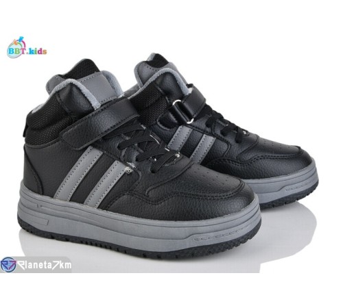 Дитячі кросівки на зиму (8 пар р.32-37) чорний  "BBT"