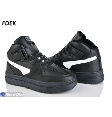 Дитячі кросівки на зиму (8 пар р.36-41) чорний  "FDEK"