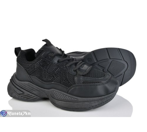 Кросівки жіночі на весну/осінь (8 пар р.36-41) чорний  "HoRIK"