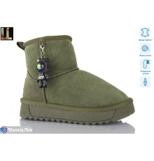 Дитячі Уггі на зиму (8 пар р.32-37) зелений  "Lilin"