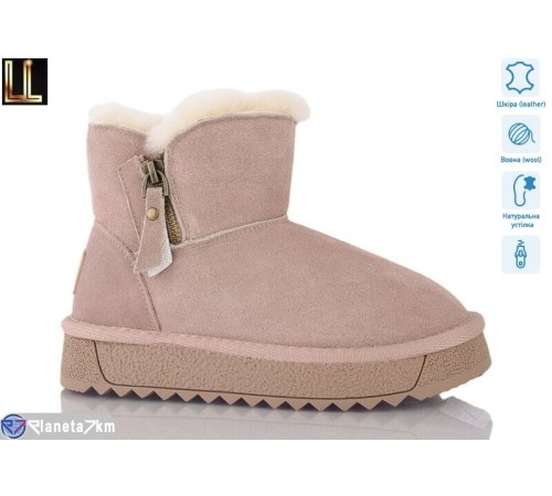 Дитячі Уггі на зиму (8 пар р.33-38) рожевий  "Lilin"