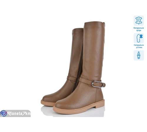 Чоботи жіночі на зиму (6 пар р.36-40) коричневий  "MARADONA"