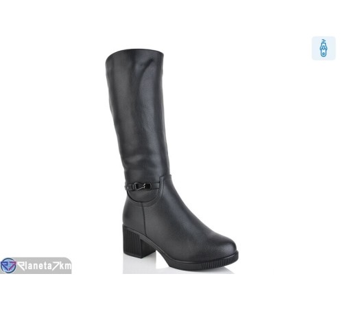 Чоботи жіночі на зиму (8 пар р.36-41) чорний  "Asito"