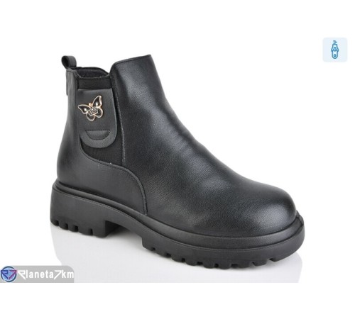 Черевики жіночі на зиму (8 пар р.36-41) чорний  "Asito"