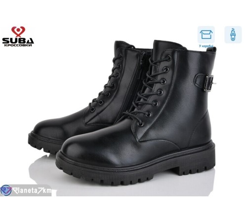 Черевики жіночі на зиму (8 пар р.37-42) чорний  "SUBA"