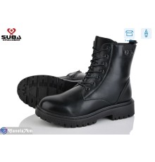 Черевики жіночі на зиму (8 пар р.37-42) чорний  "SUBA"