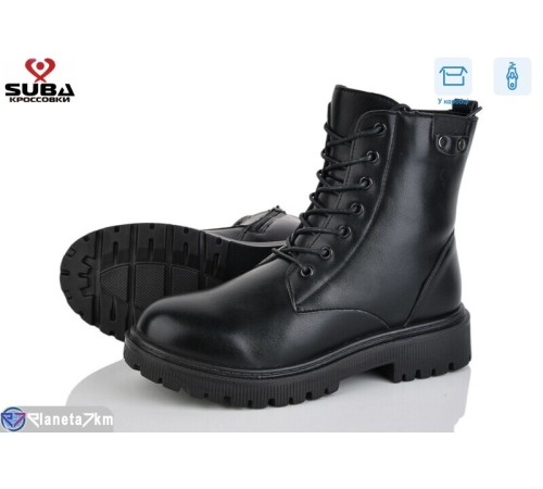 Черевики жіночі на зиму (8 пар р.37-42) чорний  "SUBA"