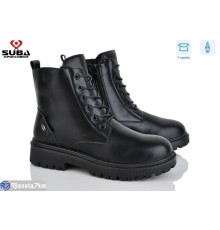 Черевики жіночі на зиму (8 пар р.37-42) чорний  "SUBA"
