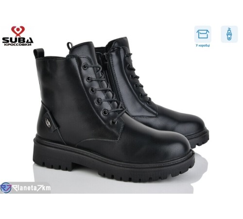 Черевики жіночі на зиму (8 пар р.37-42) чорний  "SUBA"