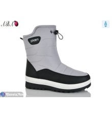 Дутики жіночі на зиму (8 пар р.36-41) сірий  "Aba"