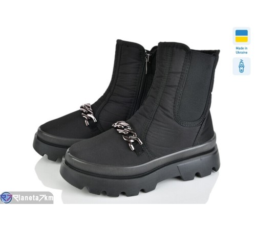 Черевики жіночі на весну/осінь (6 пар р.37-41) чорний  "OLLA"