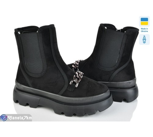 Черевики жіночі на весну/осінь (6 пар р.37-41) чорний  "OLLA"