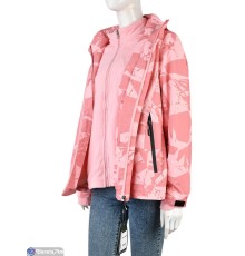 Куртка жіноча на зиму (4 шт. р.сетка L-3XL) рожевий  "Mirella"
