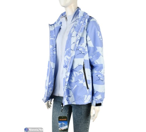 Куртка жіноча на зиму (4 шт. р.сетка L-3XL) фіолетовий  "Mirella"