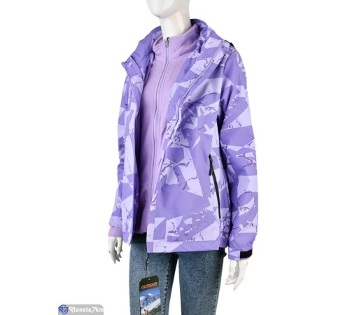 Куртка жіноча на зиму (4 шт. р.сетка L-3XL) фіолетовий  "Mirella"