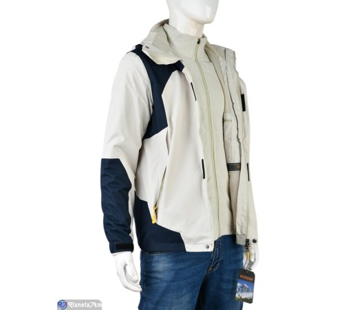 Куртка чоловіча на зиму (5 шт. р.сетка L-5XL) бежевий  "Mirella"