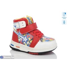 Черевики дитячі на весну/осінь (8 пар р.21-26) червоний  "Laifakids"