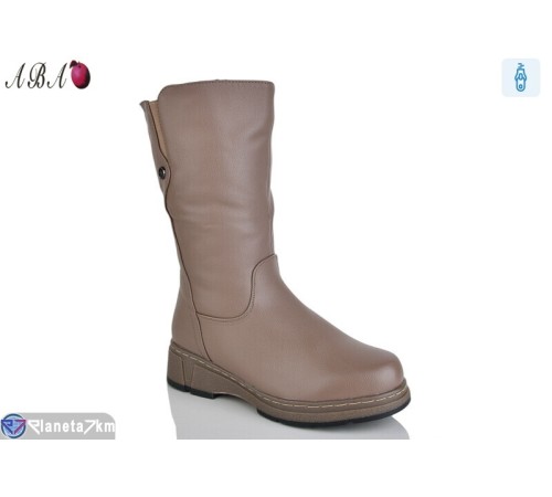Чоботи жіночі на зиму (8 пар р.37-42) коричневий  "Aba"