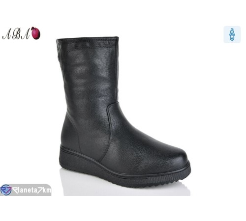 Черевики жіночі на зиму (8 пар р.37-42) чорний  "Aba"