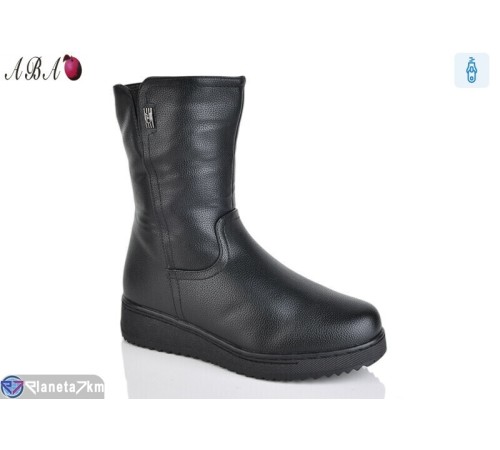 Черевики жіночі на зиму (8 пар р.37-42) чорний  "Aba"