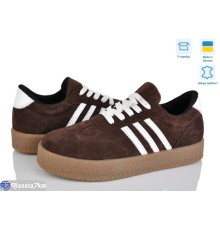 Кросівки жіночі на весну/осінь (6 пар р.36-41) коричневий  "FOX"