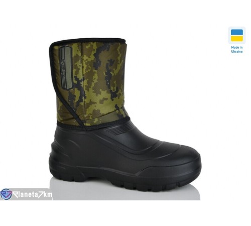 Чоловічі чоботи з піни на зиму (6 пар р.42-45) зелений  "MURMUR"