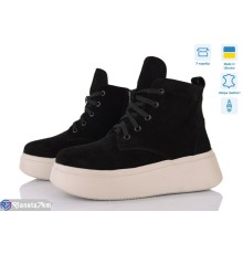 Черевики жіночі на весну/осінь (6 пар р.36-40) чорний  "Linda"