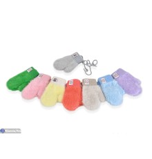 Рукавиці дитячі на зиму (12 шт. р.сетка 1-2) мікс  "RUBIBAS"