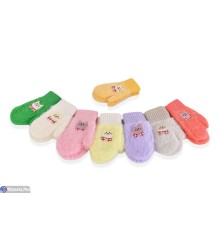 Рукавиці дитячі на зиму (12 шт. р.сетка 2-4) мікс  "RUBIBAS"