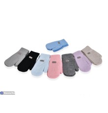 Рукавиці дитячі на зиму (12 шт. р.сетка 2-4) мікс  "RUBIBAS"