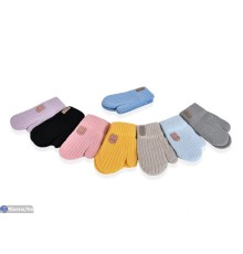 Рукавиці дитячі на зиму (12 шт. р.сетка 2-4) мікс  "RUBIBAS"