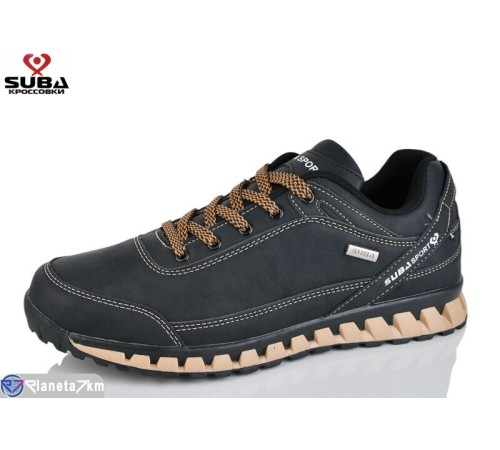 Кросівки чоловічі на весну/осінь (8 пар р.41-46) чорний  "SUBA"