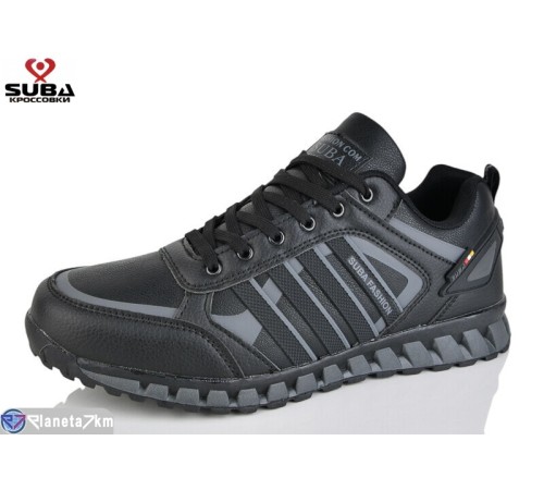 Кросівки чоловічі на весну/осінь (8 пар р.41-46) чорний  "SUBA"