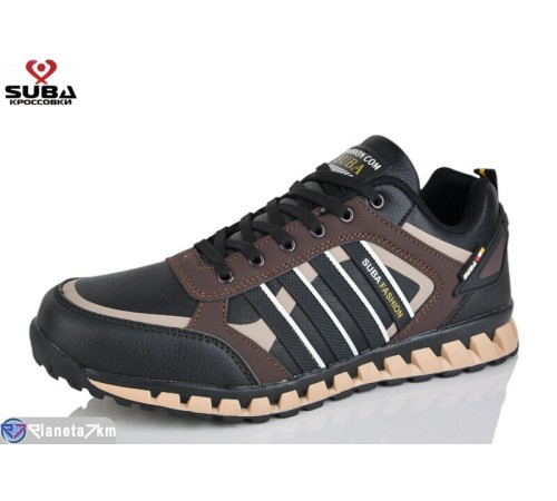 Кросівки чоловічі на весну/осінь (8 пар р.41-46) чорний  "SUBA"