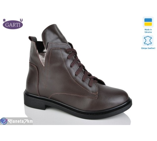 Черевики жіночі на зиму (6 пар р.36-40) коричневий  "Garti" Черевики жіночі на зиму (6 пар р.36-40) коричневий  "Garti"