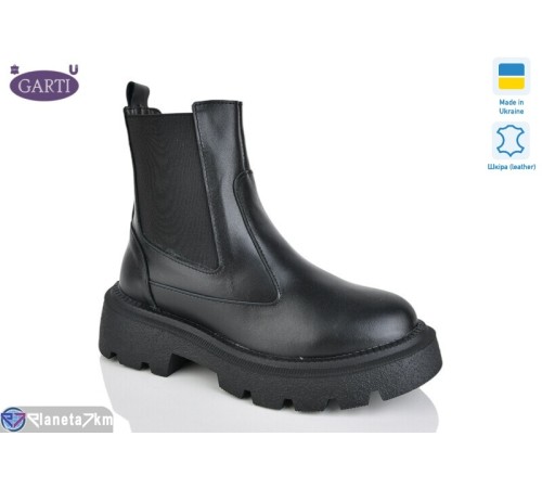 Черевики жіночі на зиму (6 пар р.36-40) чорний  "Garti" Черевики жіночі на зиму (6 пар р.36-40) чорний  "Garti"