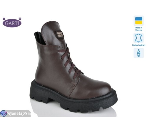 Черевики жіночі на зиму (6 пар р.36-40) коричневий  "Garti" Черевики жіночі на зиму (6 пар р.36-40) коричневий  "Garti"