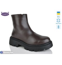 Черевики жіночі на зиму (6 пар р.36-40) коричневий  "Garti"