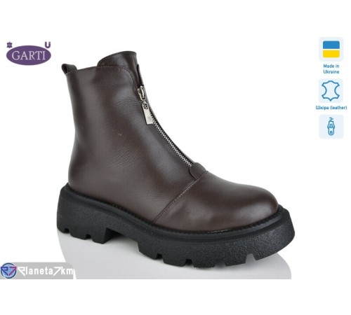 Черевики жіночі на зиму (6 пар р.36-40) коричневий  "Garti" Черевики жіночі на зиму (6 пар р.36-40) коричневий  "Garti"