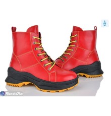 Черевики жіночі на весну/осінь (8 пар р.36-41) червоний  "Fuggo"